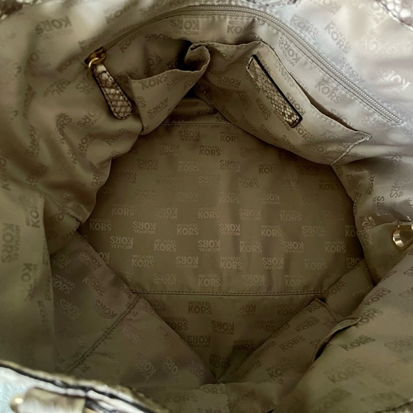 MICHAEL KORS AUTHENTIC Leather Python Tote - Picture 6 of 6